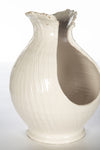 Antique White Wave Vase