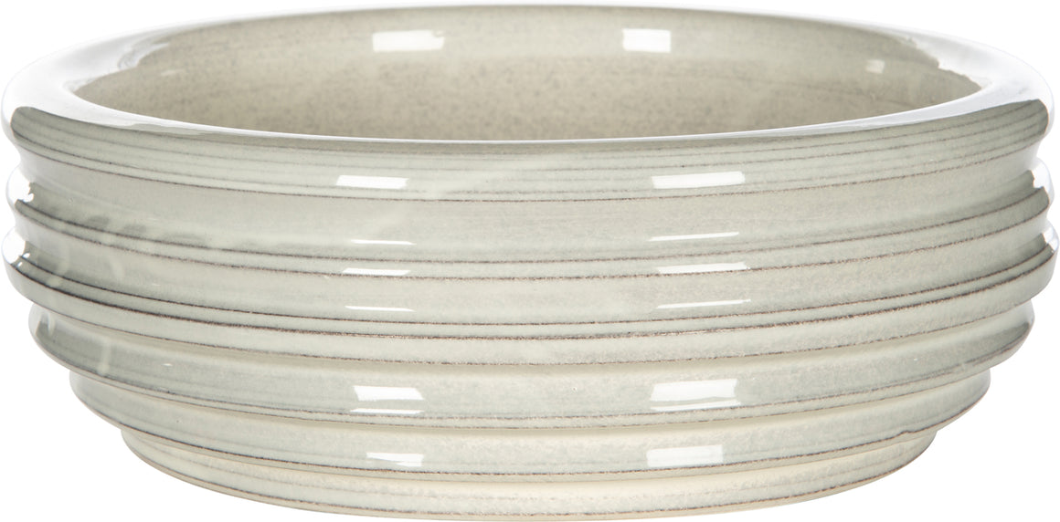 Gray Shallow Bowl