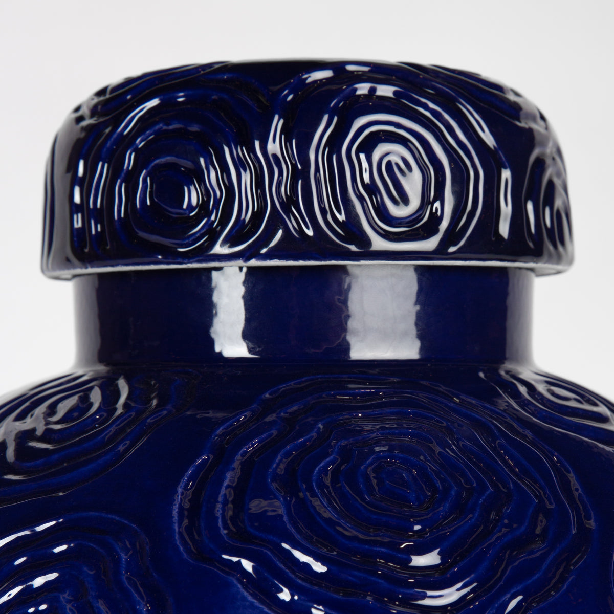 Cobalt Blue Temple Jar