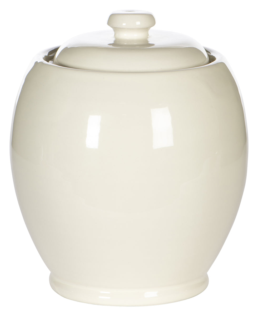 Large White Ceramic Jar