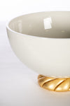 White Bowl On Gold Base