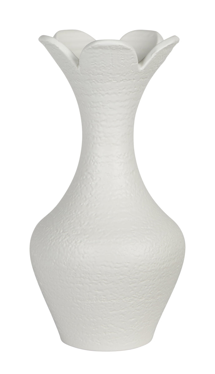 Small Tulip White Vase